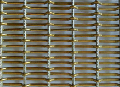 Customizable Decorative Wire Mesh Metal Stainless Steel 304 For Architecture Wall