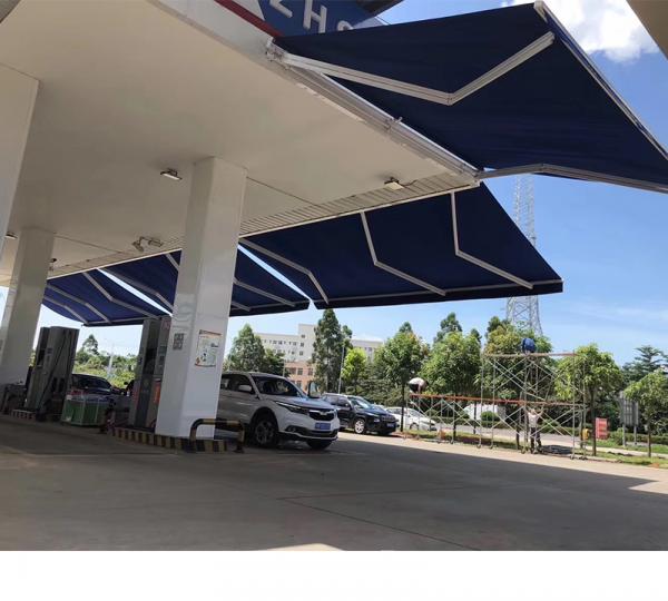 Outdoor Powder Coated Double Arm Awning Balcony Patio Awning