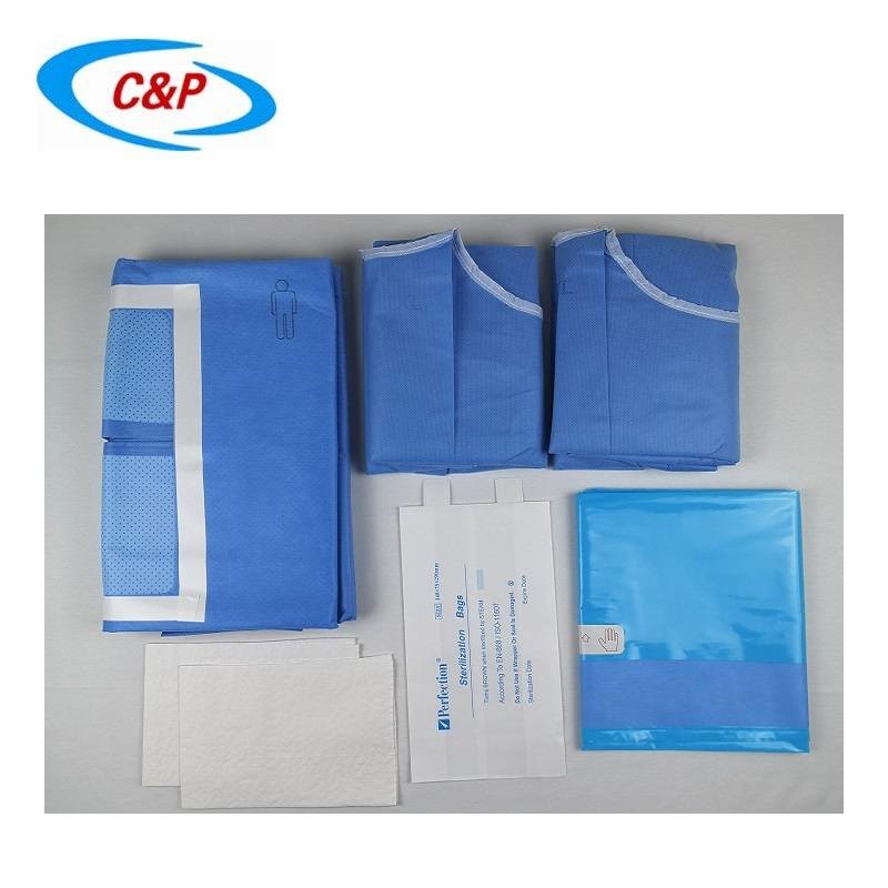 EO Sterilized Laparotomy Packs General Drape Kit Blue