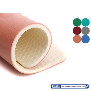 China Gem Stone Style PVC Vinyl Floor Covering For Badminton Court 1.2mm - 1.5 Mm Wear Layer wholesale