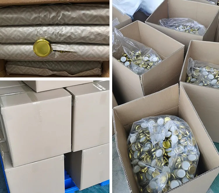 Wholesale 63mm 72mm 82mm Good Airtight Tinplate Food Storage Jar Iron Lids for Glass Storage Jar