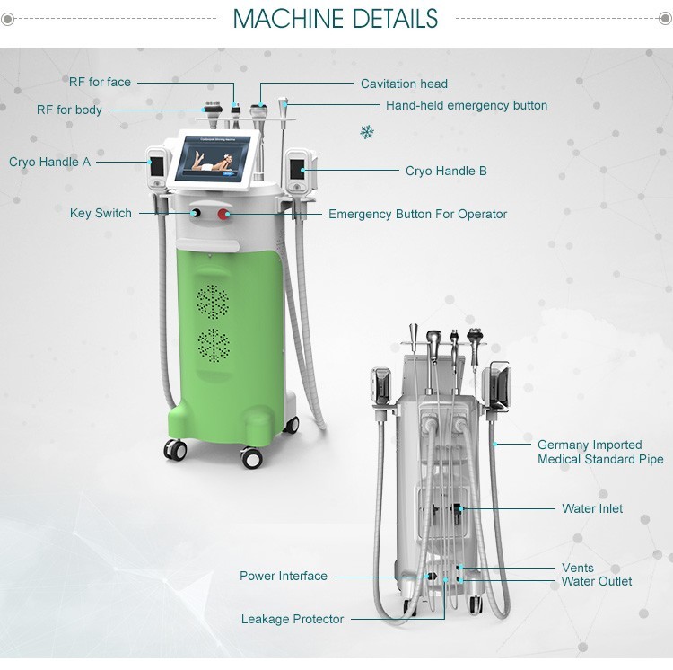 Cool Tech Belly Fat Loss Body Vacuum Suction Cellulite Lipolysis Vacuum Sculptor Criolipolise 4D Cryolipolysis Machine