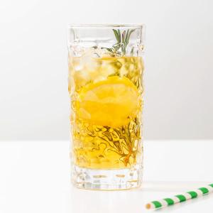 China Crystal Highball Glass Drinking Cups 320ml Pressed Tumblers 11.2Oz Lead Free wholesale