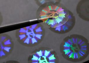 China Die Cut Waterproof 3D Holographic Authenticity Stickers Tamper Proof wholesale