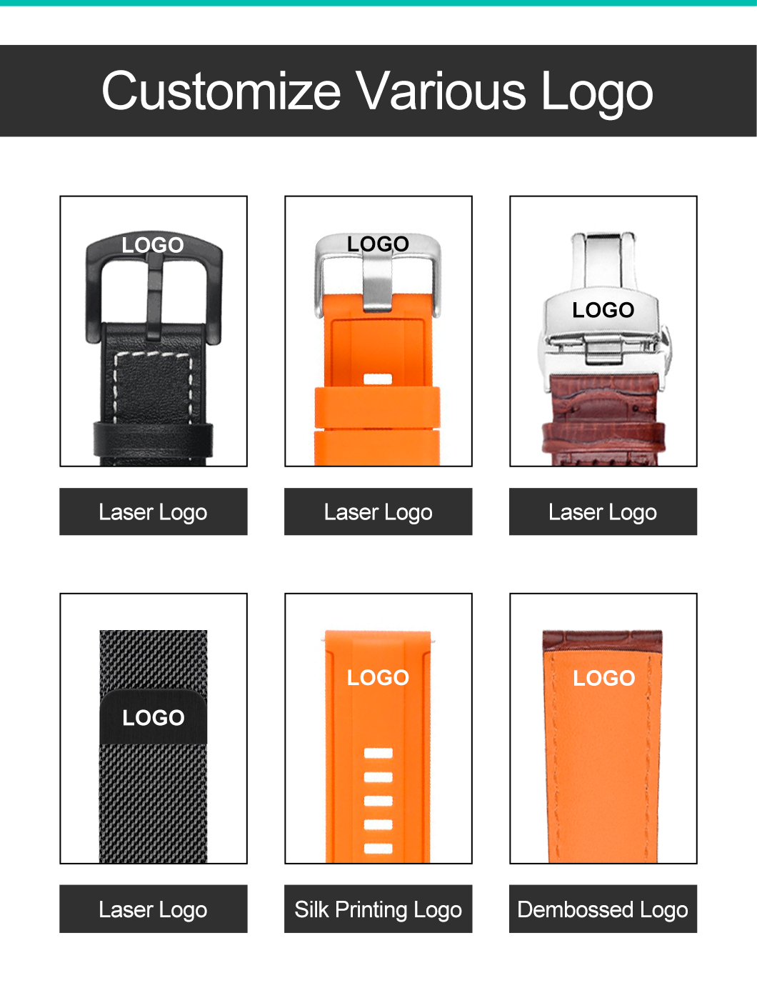 Custom Plastic Clasp TPU Watch Strap With Porous Bit Design