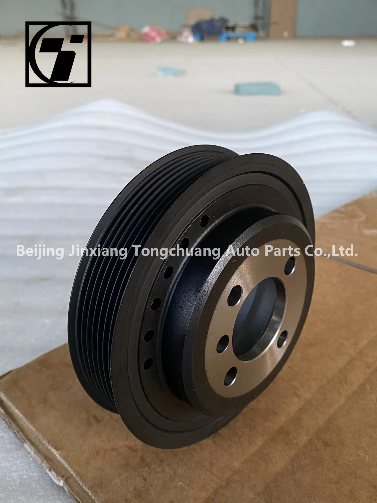 Foton Aumark AUCAN 2.5 Engine Shock Pulley PM40004689 Long-Lasting for 2016- Aluminum