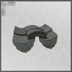 Chinese Ceramic Roof Tiles House 150mm 110mm Grey Wooden Roof Tile