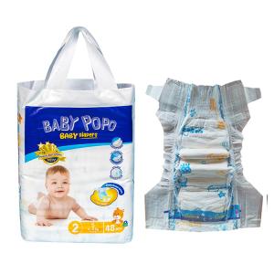 China Yellow Wet Indicator Newborn Baby Diapers wholesale