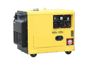 China Single Phase General Diesel Generator , 220V 50HZ 5KW AC Diesel Power Generator wholesale
