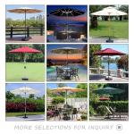 Outdoor Waterproof Middle Pole Umbrella Modern Garden Furniture for Coffee Shop