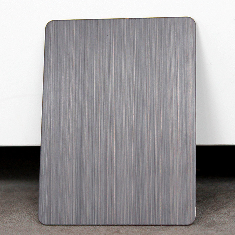 China Factory Price PVD coating Hairline Finish Fingerprint-resistant Stainless Steel Sheet