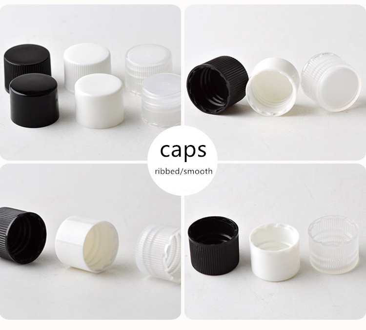 PET PP Small Plastic Bottle Containers , 10ml Round Plastic Bottles With Lids