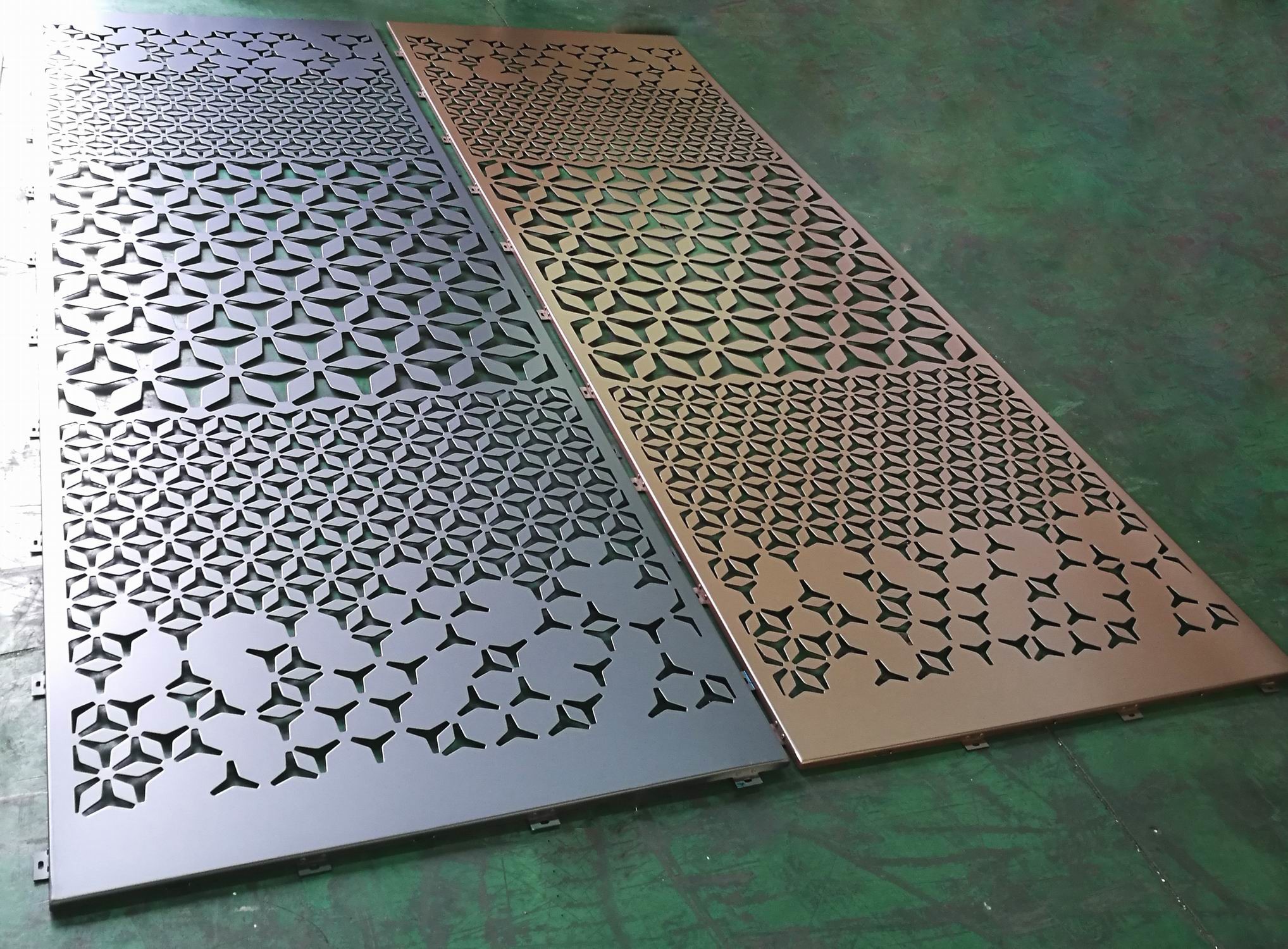 Anodized Laser Cut Patterns Perforated Aluminium Cladding Panels Customized Durable Building Facade Decoration