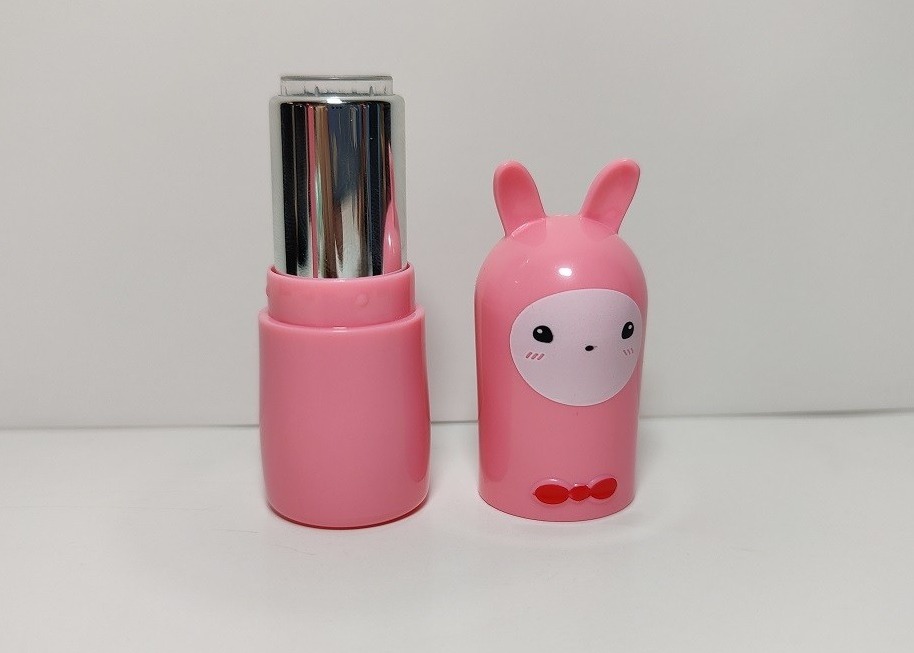 No Spill 3g Pink lip balm Empty Lipstick Tubes For Cosmetics