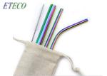 Multi Colored Stainless Steel Drinking Straws For 30/20oz Tumbler Cold Drink