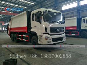 China Dongfeng Kinland 6X4 Compression Garbage Truck With Q235B Steel Body wholesale