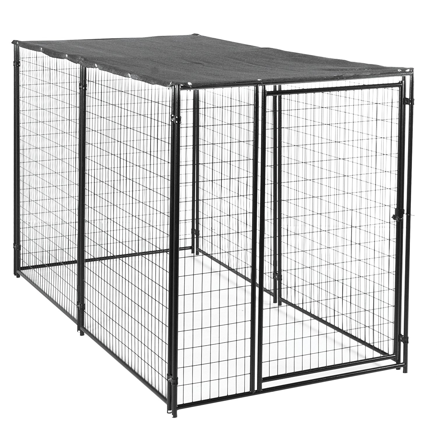 Pet Heavy Duty Outdoor Dog Kennel For Large Dogs With Gate And Roof