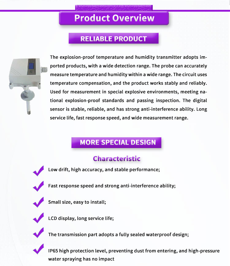 High Precision Industrial Grade Wall Mounted Controller for Temperature and Humidity