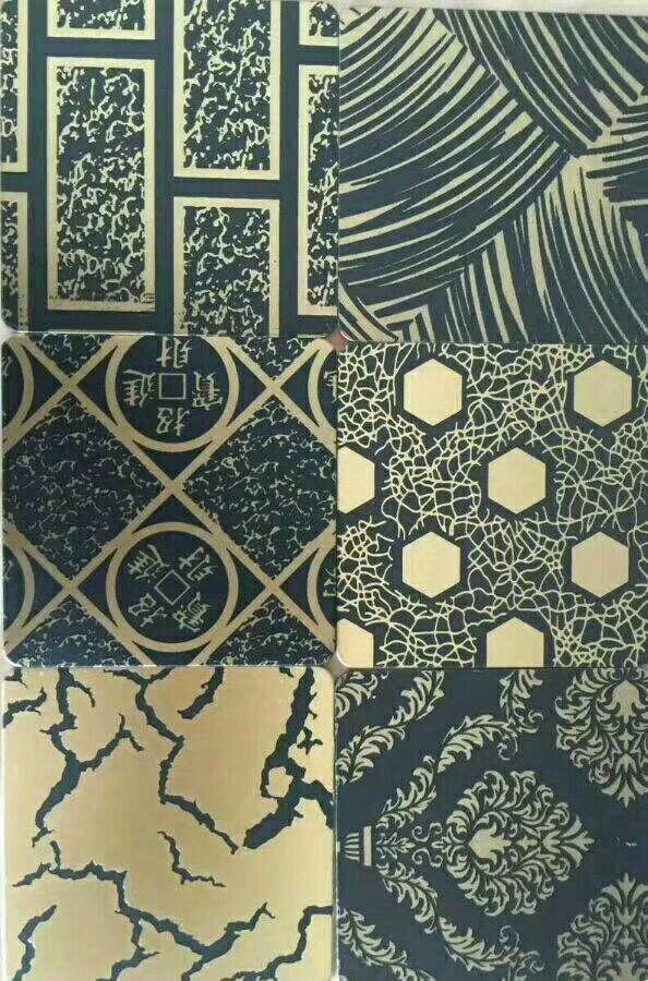 Made In China Black Colored 1219*2438mm Decorative Stainless Steel Sheets Finishes For Wall Callding