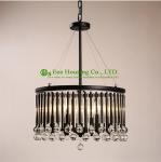 Crystal chandeliers pendant lights retro suspended ceiling lighting interior