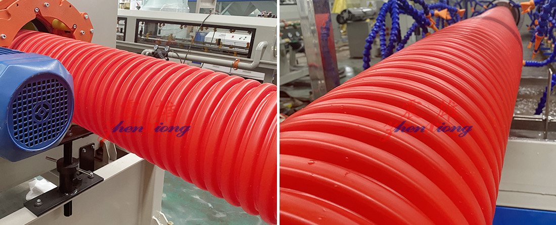 1-5m/min Plastic Corrugated Tube Extrusion Line MPP Power Cable Pvc Pipe Extruder