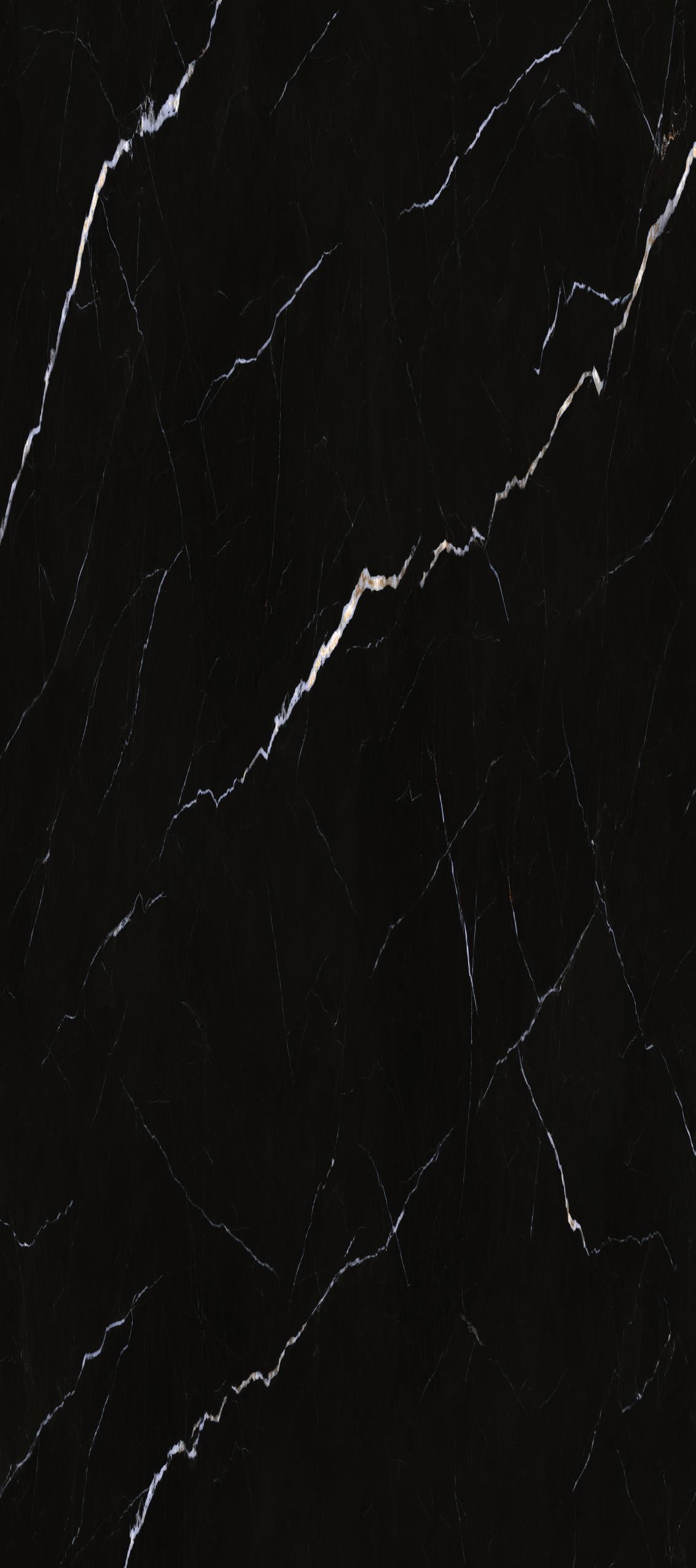 Modern Porcelain Tile Black And White Ceramic Floor Tile Marble Look Full Body Porcelain Tiles 160*360cm