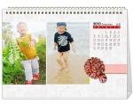 2018 company advertising calendar printing, Glossy art card desk calendar with