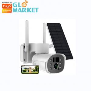 China Solar Battery PTZ Bullet Camera Tuya Smart PIR Motion WiFi 2MP CCTV Security IP Camera on sale