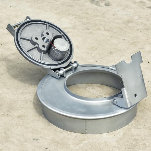 16 Inch Carbon Steel Fuel Tank Truck Manhole Cover for Tanker Trucks and Trailers in Grey