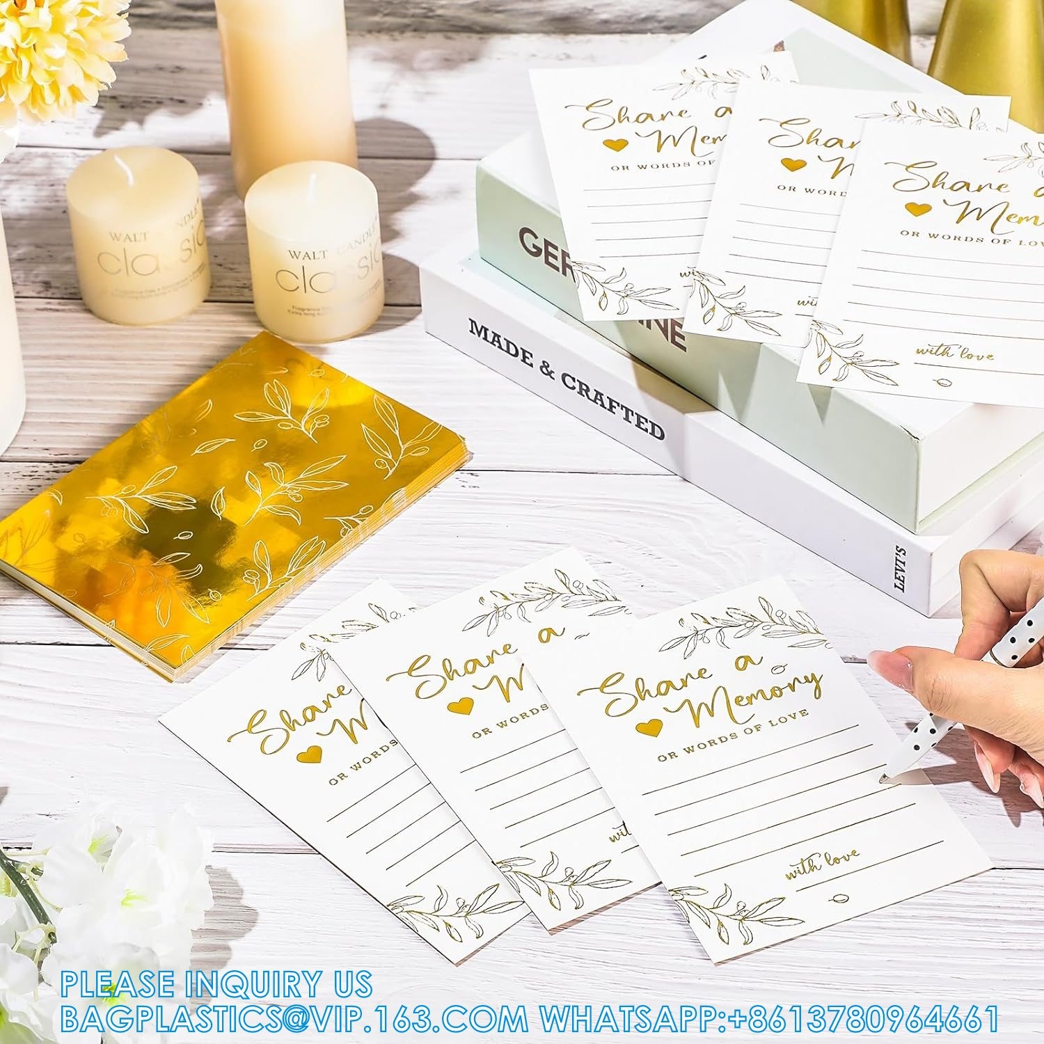 Share a Memory Card for Celebration of Life Memory Cards Box with Transparent Windows Memory Box for Funeral Wedding