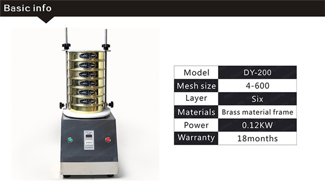 Electric Sieve Shaker Machine Time Energy Generator For Particle Size Analysis