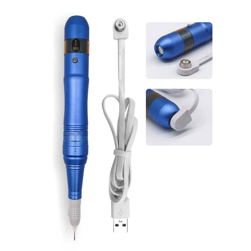 Blue Li - Battery Tattoo Machine Pen For Trainning School microblading machine gun