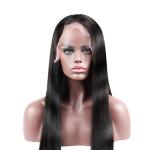 Brazilian Full Lace Human Hair Wig Straight Medium 10"-28" 180 250 Density