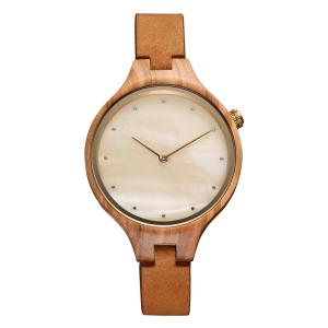 China Women Unique Wood Watches Stylish Analog Quartz Wooden Watch wholesale