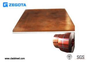 China High Elongation Copper Clad Sheet Perfect Surface Good Bending Resistance wholesale