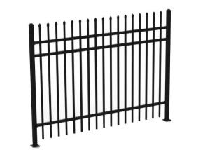 China ISO Black H1.8m Decorative Wrought Iron Fence Panels For Commercial wholesale