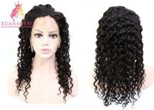 China Density 130% Transparents Full Lace Deep Wave Wigs wholesale