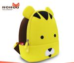 Yellow Kids Animal Backpack , 3D Kids Cartoon Backpacks Tiger Style