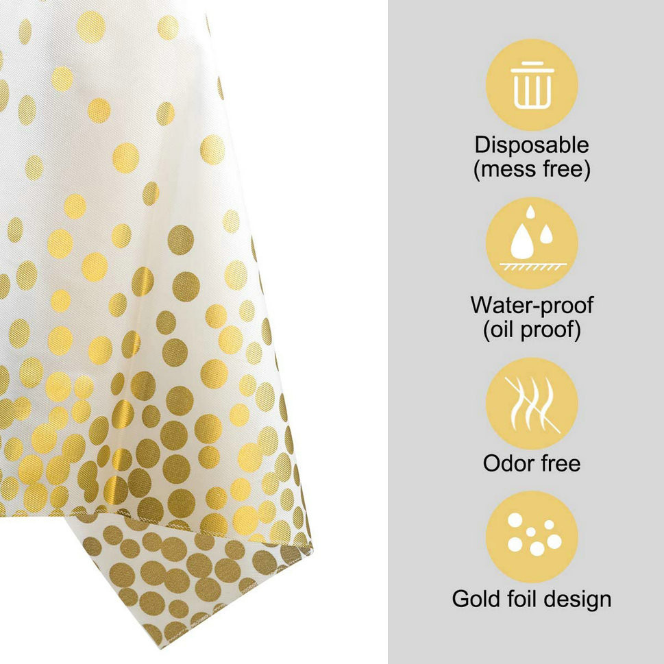 Fancy Round Table Event Wedding Cloths Fortnite Birthday Compostable Party Supplies