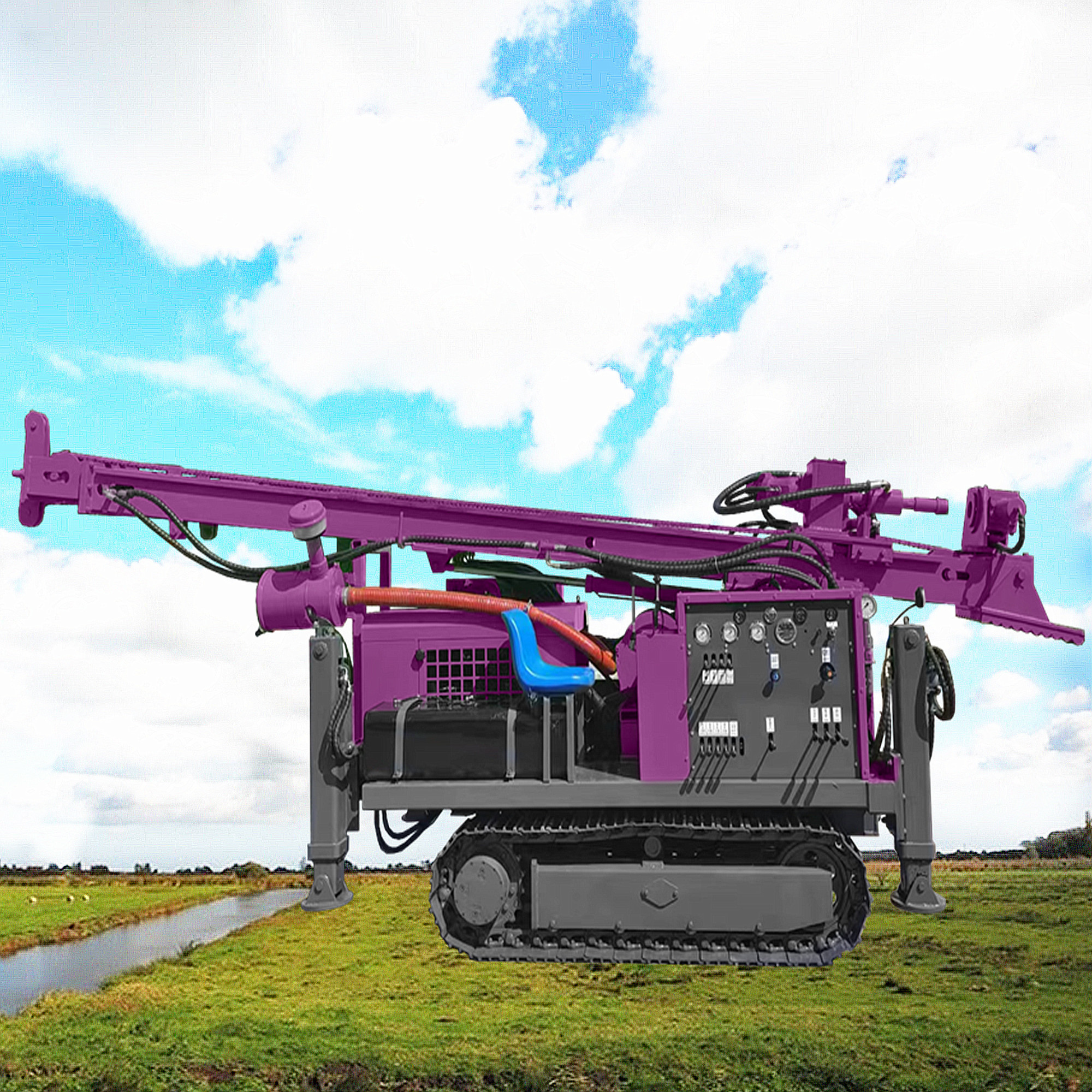 Geological Exploration Core Drill Machine 400m Depth Hydraulic Core Sample Drilling Rig