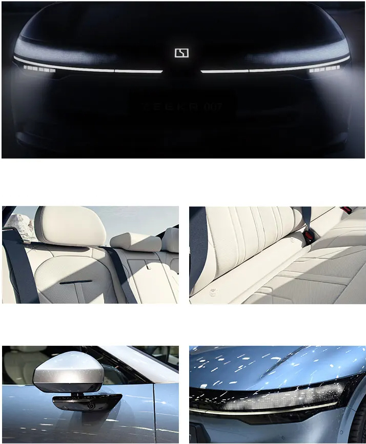 2024 Geely Zeekr Electric Car Zeekr 007 4-door 4865*1900*1450 870km Dual Motor 4WD EV Car