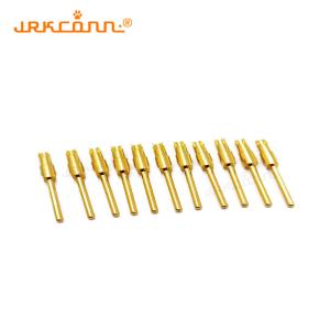 China Brass Spring Contact Probes Machined Connector Head Pins Gold Plated wholesale