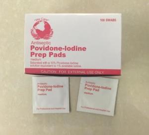 China Antiseptic Medical Device Consumables Safety Clean Lodine Prep Pads wholesale