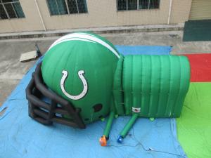 China customized printed inflatable football helmet tunnel,Inflatable Football Helmet Tunnel wholesale