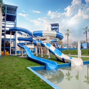 China Family Aquatic Playground Spiral Water Slide Playing Ground Water House wholesale