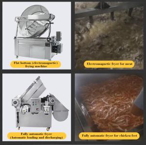 China Restaurants Automatic Deep Fryer 300L Banana Chips Fryer Machine wholesale