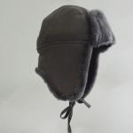 Classical custom shearling sheepskin double face mens winter hat