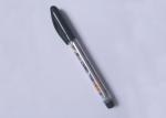 Transparent plastic banner gel ink pen in red or blue with 180mmX68mm size color