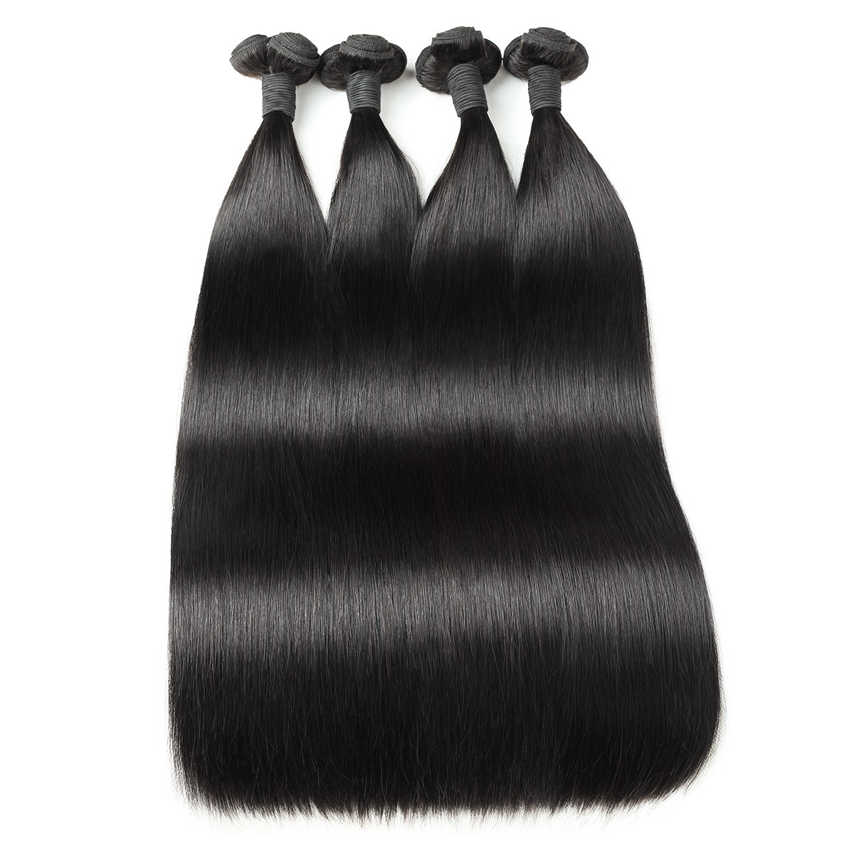 10inch 8A Straight Hair Bundles With Closure