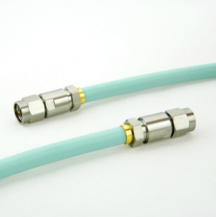 18GHz SMA N RF Microwave Coaxial test Cable assembly low loss stainless steel green L47P3-SMM0SMM0-XXX
